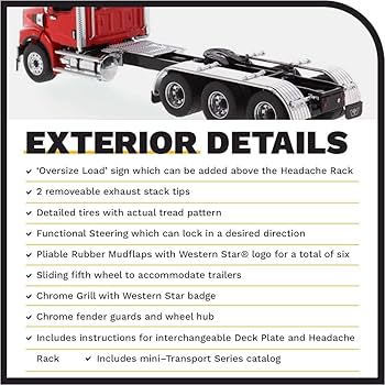 Diecast Masters 1:50 Scale Western Star 49X SB Tridem